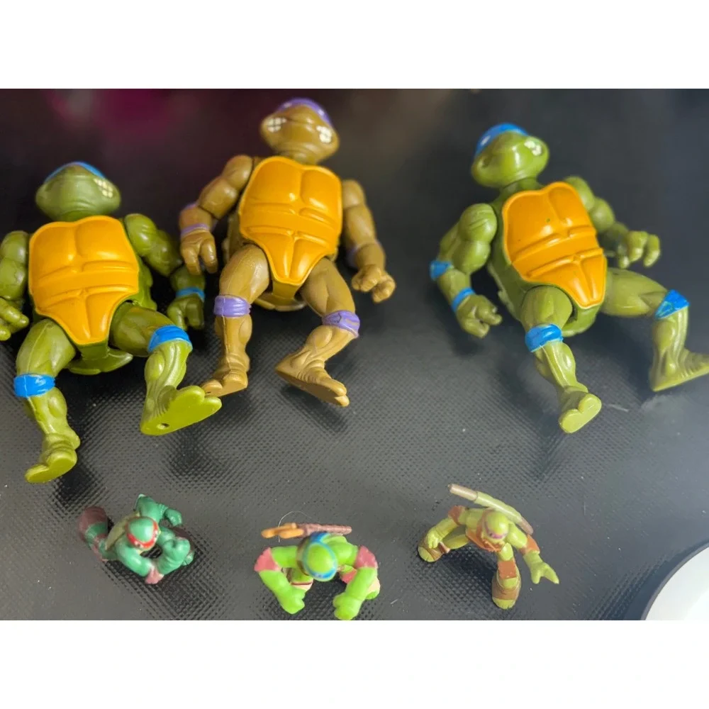 Teenage Mutant Ninja Turtles Action‎ Figures Lot 5 Vintage Toys